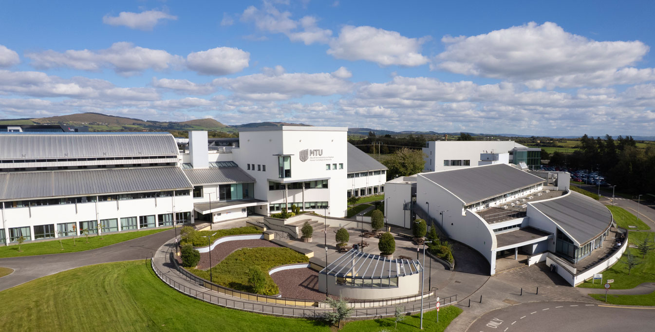 MTU Kerry North Campus Overhead Photo of the BIT and HTC buildings and surrounding area